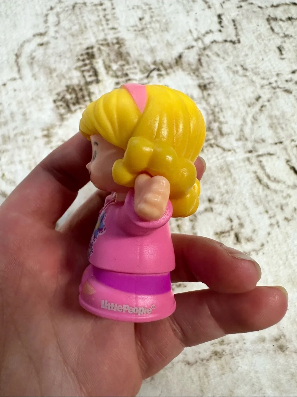 Fisher Price Little People Pink School Girl Toy Figure - Picture 4 of 6